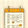 Icono calendario y móvil